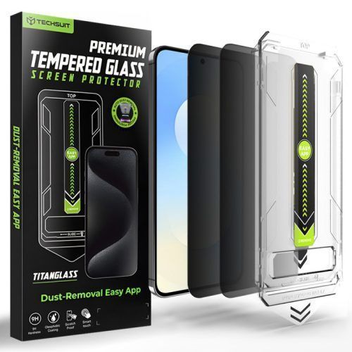 (2-Pack) Techsuit TitanGlass Crystal HD Tempered Glass Samsung Galaxy S25 FE