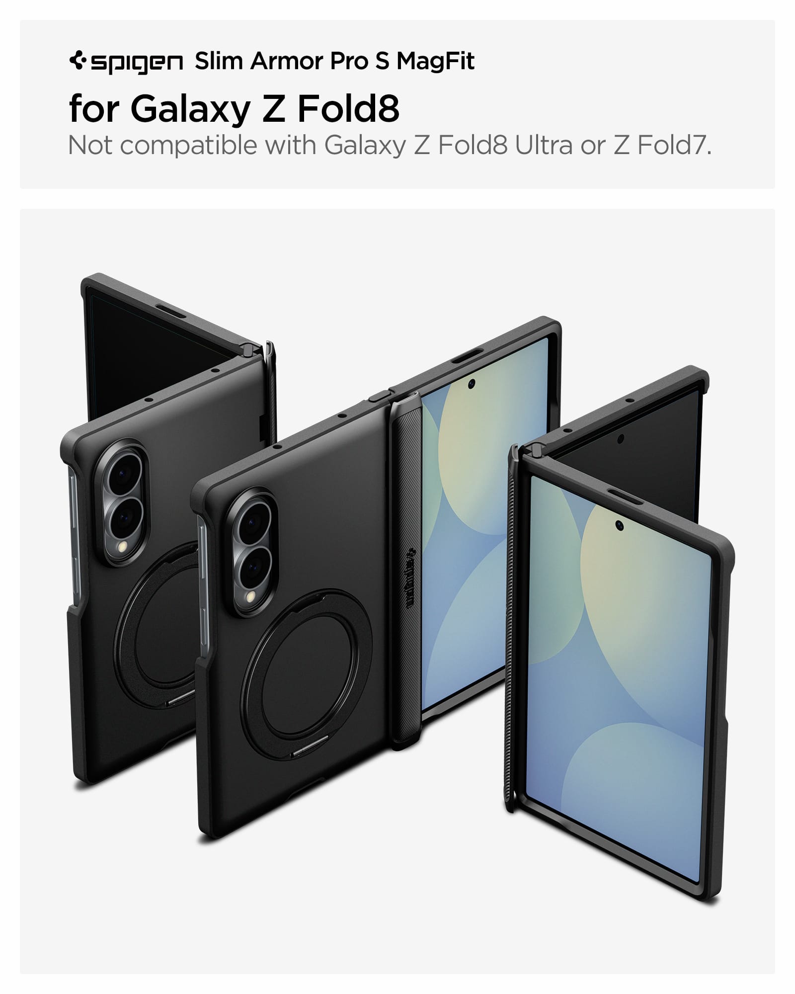 Θήκη Spigen Slim Armor Pro S Magsafe Black Samsung Galaxy Z Fold 8 ΘΗΚΕΣ Spigen Θήκη Spigen Slim Armor Pro S Magsafe Black Samsung Galaxy Z Fold 8 - Image 14