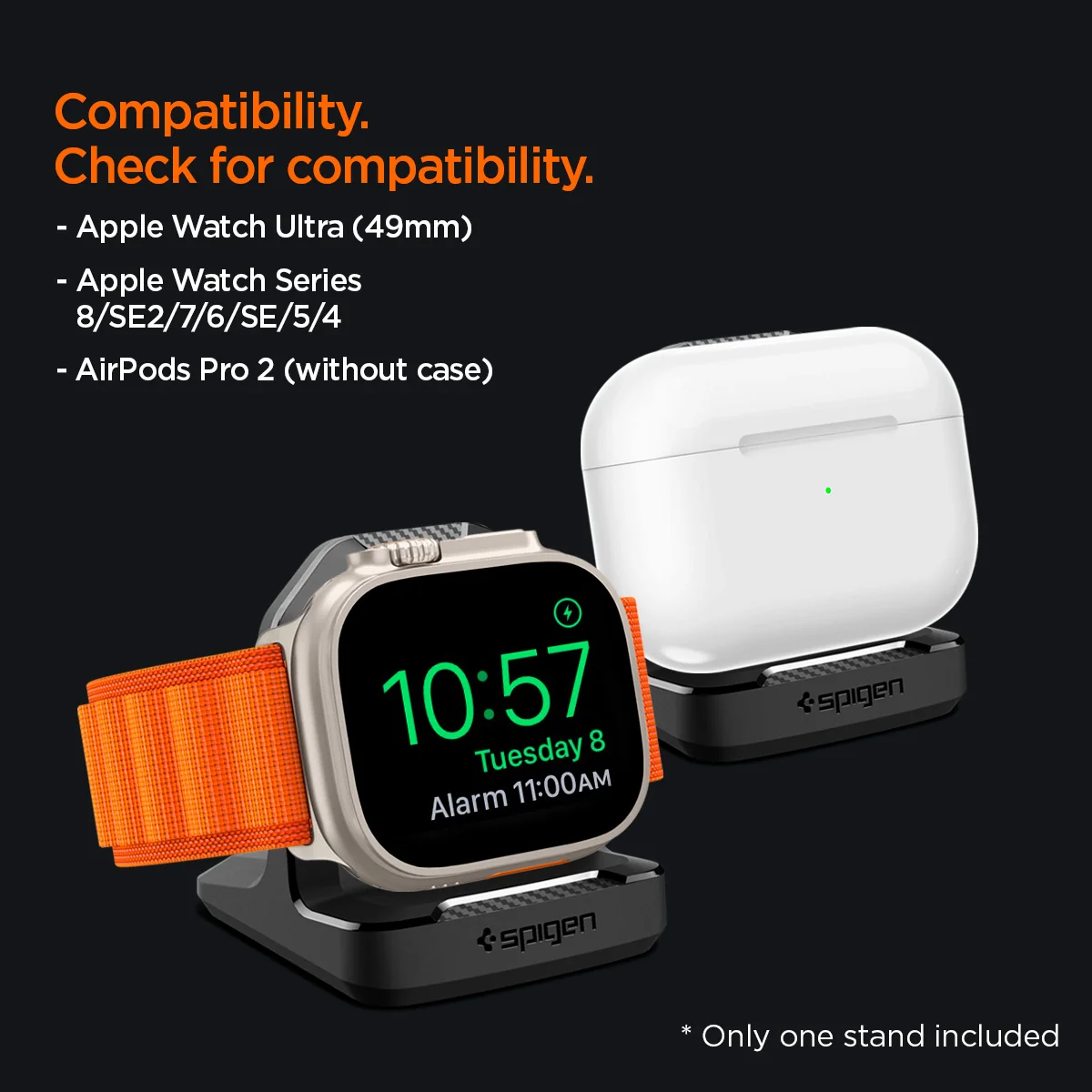 Spigen Rugged Armor Apple Watch Stand Black APPLE WATCH Spigen Spigen Rugged Armor Apple Watch Stand Black - Image 16