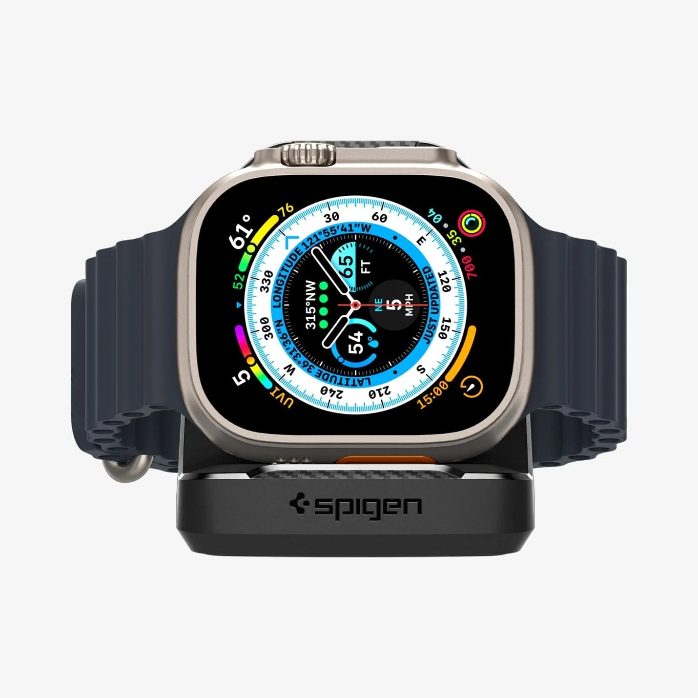 Spigen Rugged Armor Apple Watch Stand Black APPLE WATCH Spigen Spigen Rugged Armor Apple Watch Stand Black - Image 8