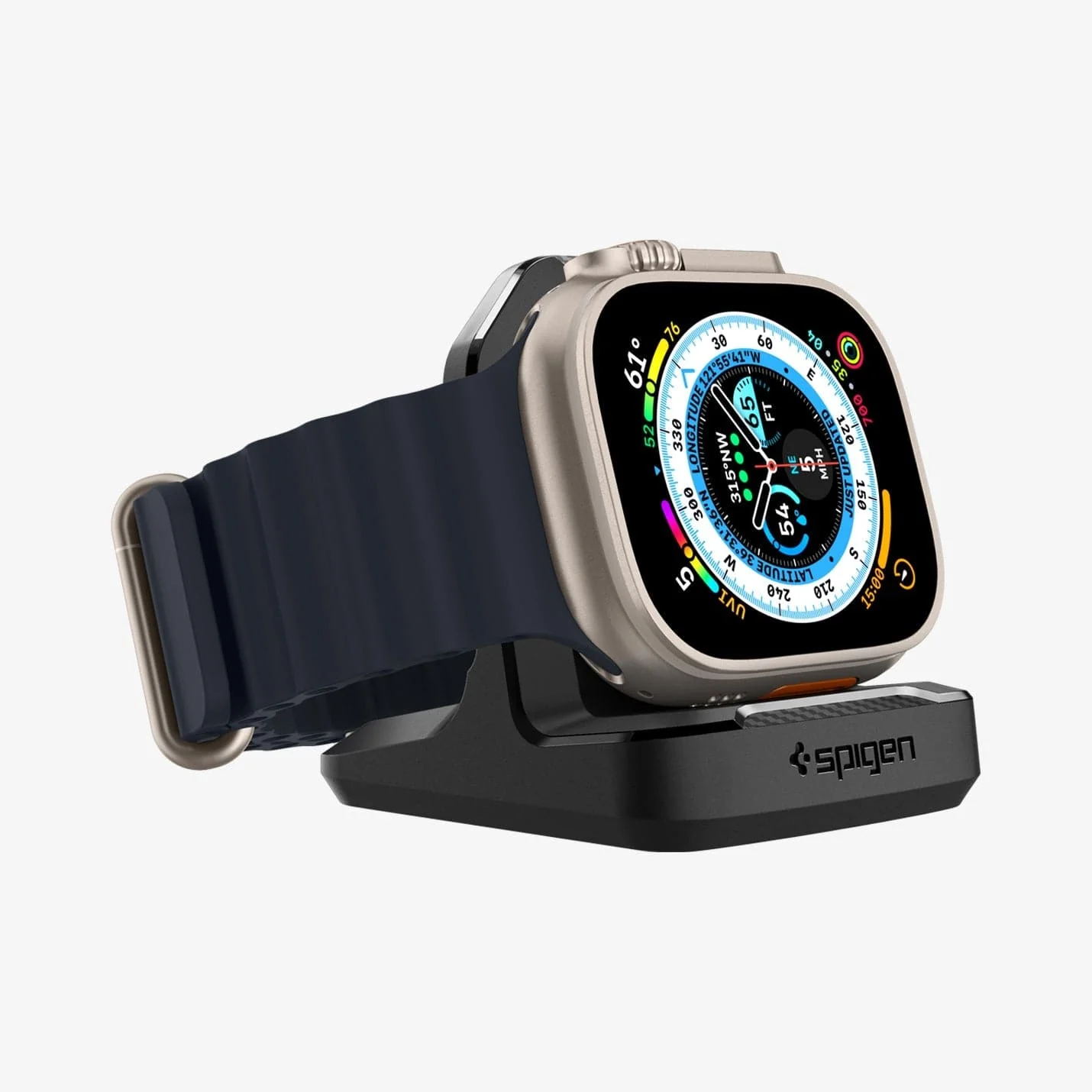Spigen Rugged Armor Apple Watch Stand Black APPLE WATCH Spigen Spigen Rugged Armor Apple Watch Stand Black - Image 7