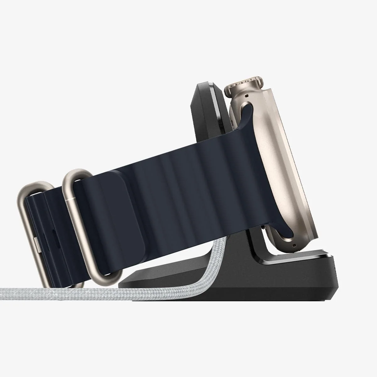 Spigen Rugged Armor Apple Watch Stand Black APPLE WATCH Spigen Spigen Rugged Armor Apple Watch Stand Black - Image 4