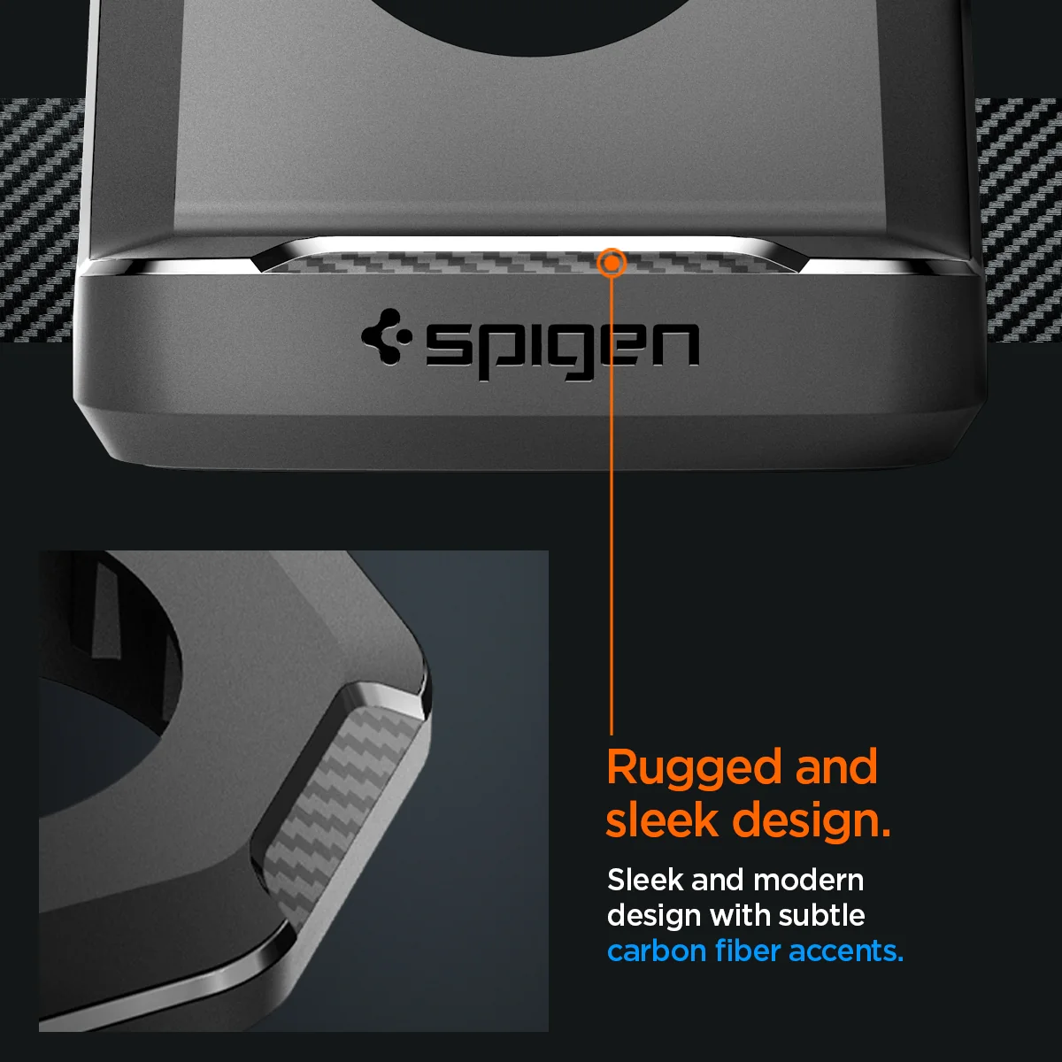 Spigen Rugged Armor Apple Watch Stand Black APPLE WATCH Spigen Spigen Rugged Armor Apple Watch Stand Black - Image 15