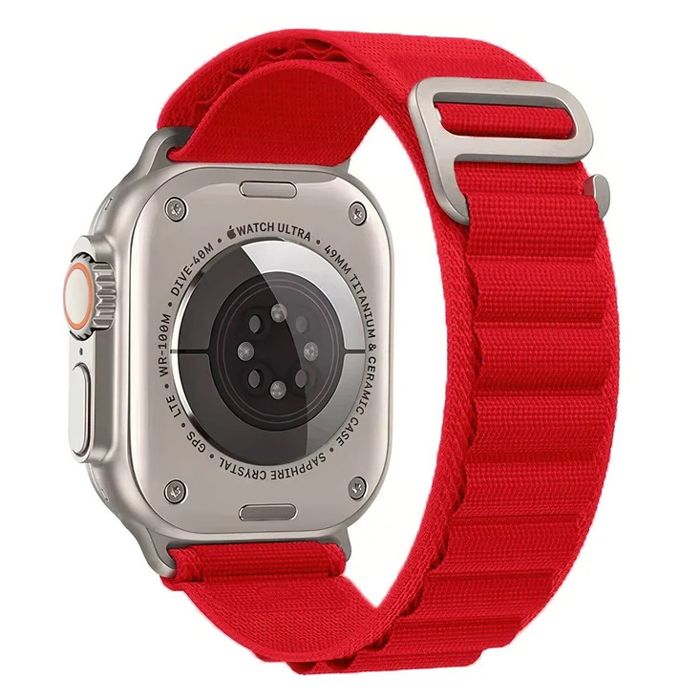 Λουράκι Orso Alpine Nylon Loop Red Apple Watch 44/45/46/49mm APPLE WATCH Orso Λουράκι Orso Alpine Nylon Loop Red Apple Watch 44/45/46/49mm