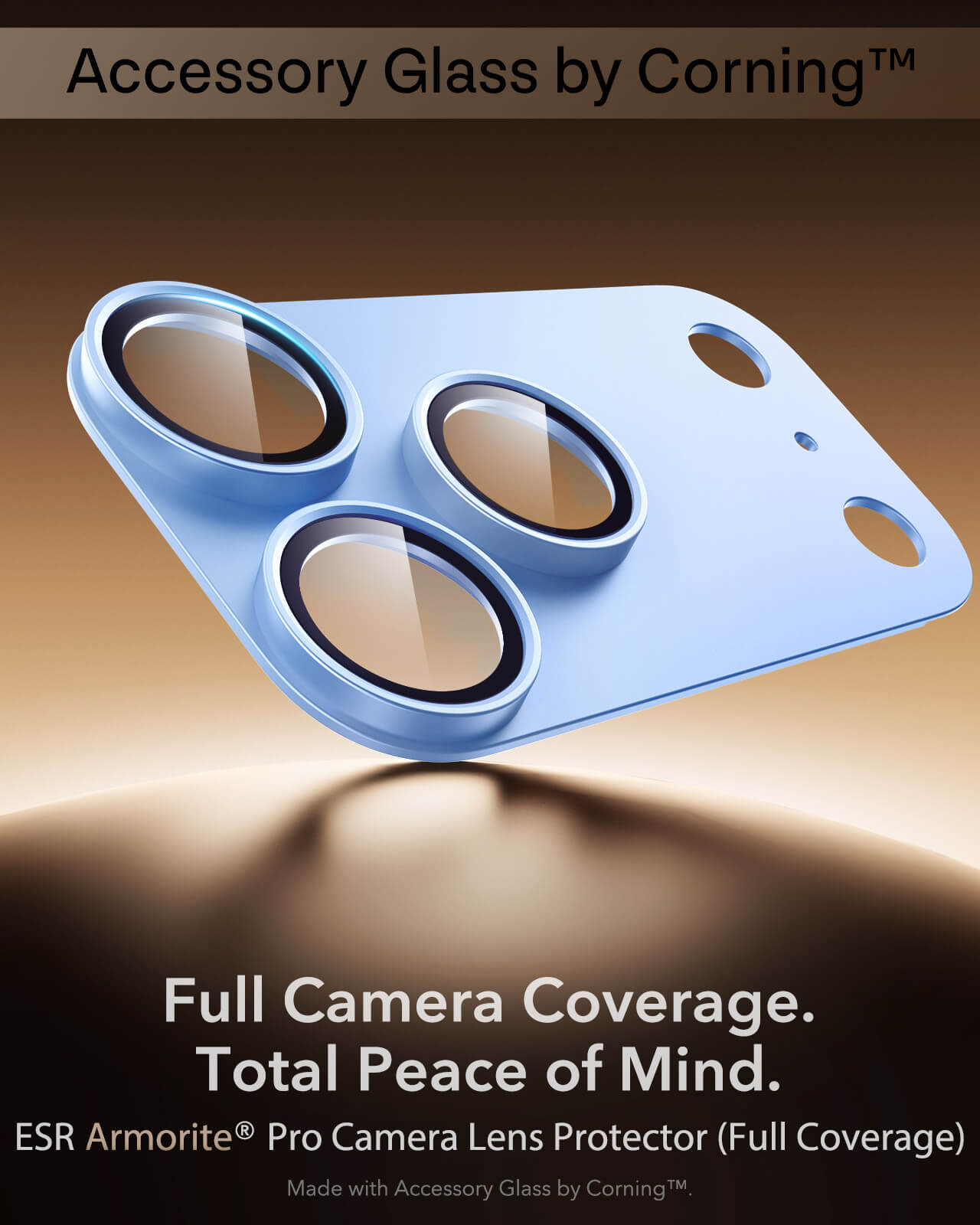 ESR Armorite Pro Camera Lens Protector Full Coverage Blue iPhone 18 Pro ΠΡΟΣΤΑΣΙΑ ΟΘΟΝΗΣ ESR ESR Armorite Pro Camera Lens Protector Full Coverage Blue iPhone 18 Pro - Image 6