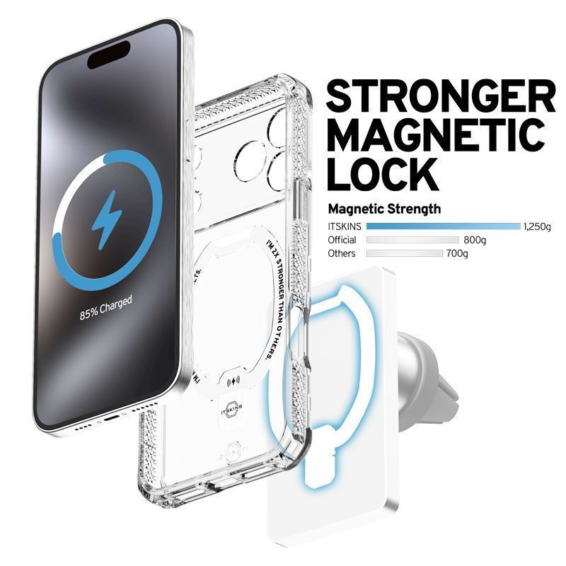 Θήκη ITSKINS Hybrid Stand MagSafe Clear iPhone 18 Pro/17 Pro ΘΗΚΕΣ ITSKINS Θήκη ITSKINS Hybrid Stand MagSafe Clear iPhone 18 Pro/17 Pro - Image 6