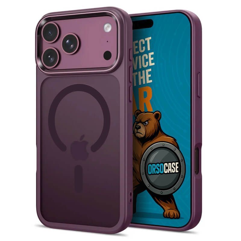 Θήκη Orso Glaze Magsafe Frosted Cherry iPhone 18 Pro Max/17 Pro Max ΘΗΚΕΣ Orso Θήκη Orso Glaze Magsafe Frosted Cherry iPhone 18 Pro Max/17 Pro Max