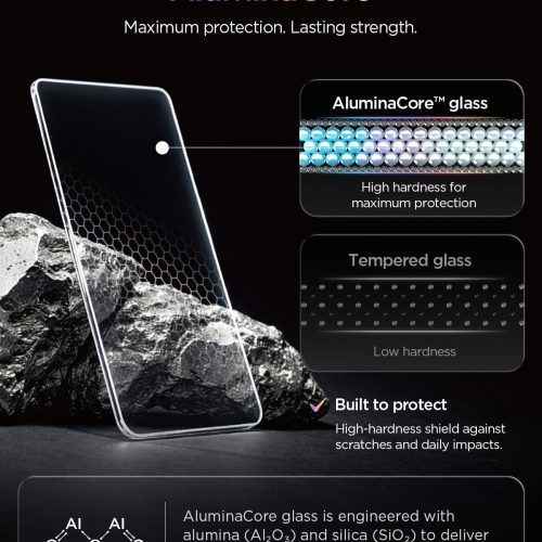 Alternative view of Spigen GLAS.tR EZ Fit Pro Tempered Glass iPhone Duo