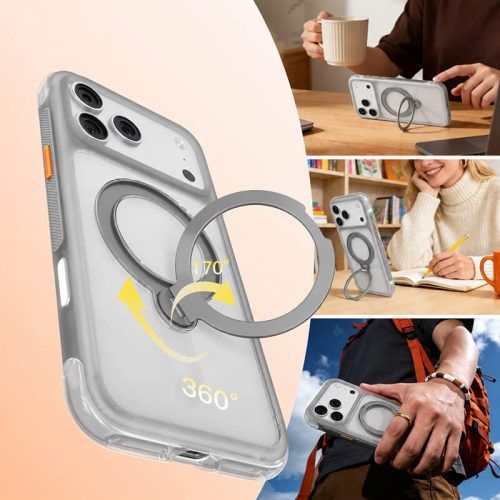 Alternative view of Θήκη Mutural Airshield Kickstand Magsafe Orange iPhone 18 Pro Max/17 Pro Max