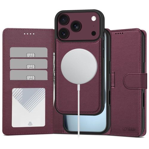 Θήκη Tech-Protect Wallet Magsafe Mulberry iPhone 18 Pro Max/17 Pro Max