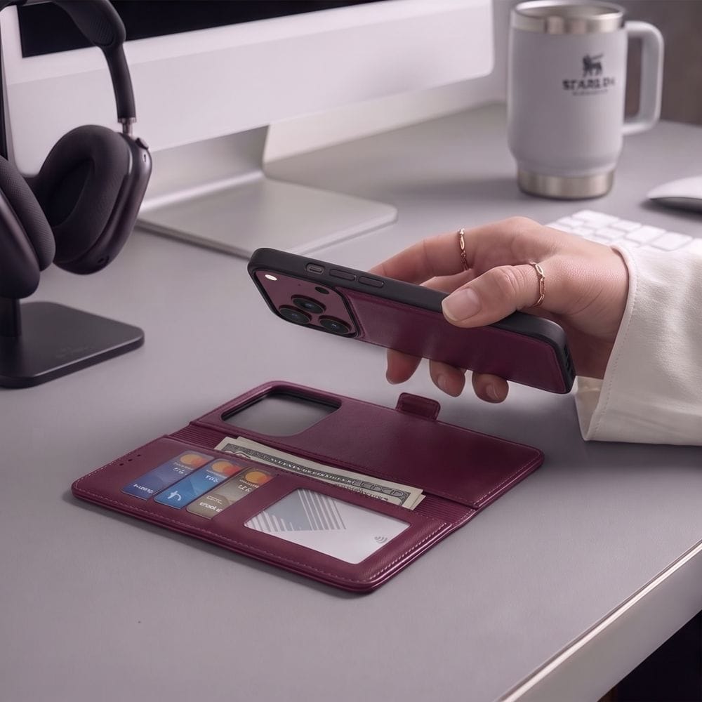 Θήκη Tech-Protect Wallet Magsafe Mulberry iPhone 18 Pro Max/17 Pro Max ΘΗΚΕΣ Tech-Protect Θήκη Tech-Protect Wallet Magsafe Mulberry iPhone 18 Pro Max/17 Pro Max - Image 5